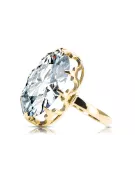 Inel Vintage bijuterii Zircon Aur galben 14K vrc253y